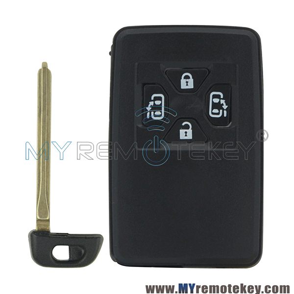 Smart key shell case for Toyota Tarago Estima Voxy Noah Yaris 4 button 2011
