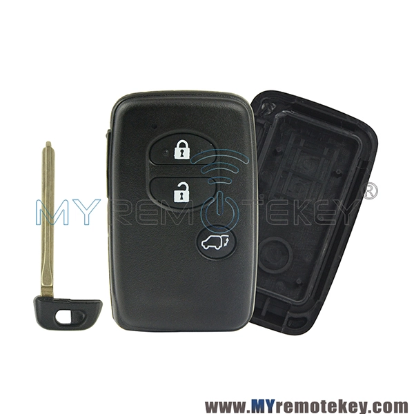 Smart key case shell 3 button for Toyota Avalon Camry Highlander RAV4 2007 - 2011