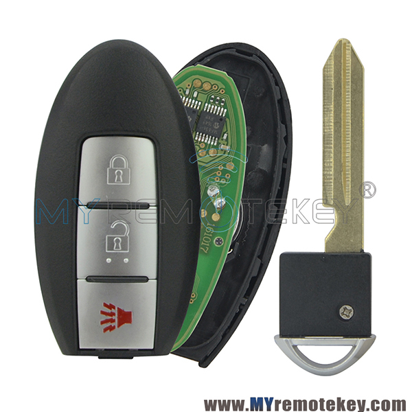Smart key 2 button with panic 315Mhz KBRTN001 For Nissan