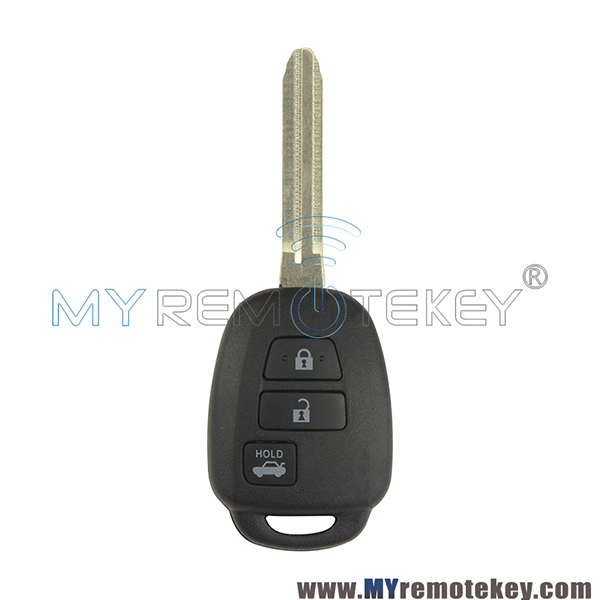 HYQ12BDM Remote key shell for Toyota 3 button
