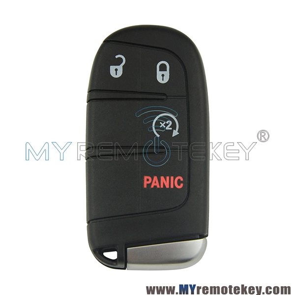M3N-40821302 Smart key case shell with emergency key 3 button with panic for Chrysler Dodge Durango 68066350AF M3N40821302