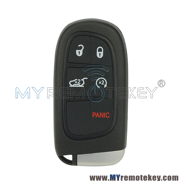 FCC GQ4-54T Smart key 5 button 434Mhz ASK 4A chip for 2014-2021 Jeep Grand Cherokee P/N 68141580
