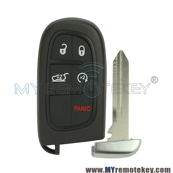 FCC GQ4-54T Smart key 5 button 434Mhz ASK 4A chip for 2014-2021 Jeep Grand Cherokee P/N 68141580