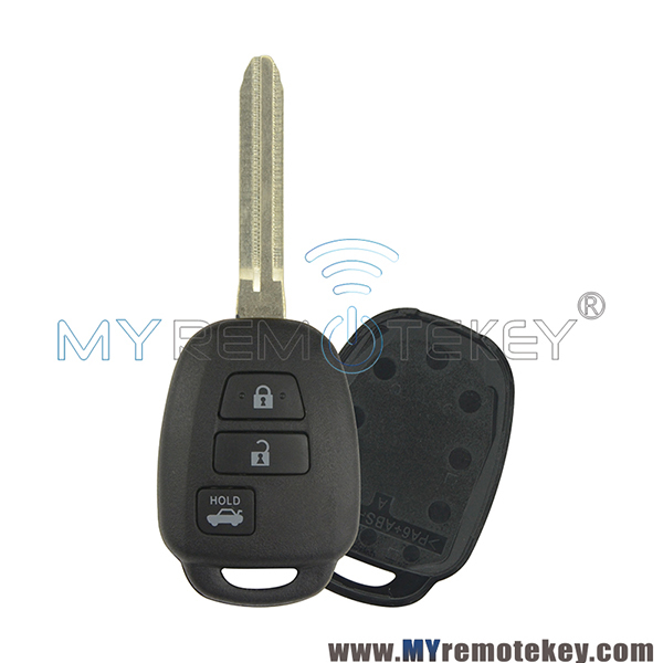 HYQ12BDM Remote key shell for Toyota 3 button