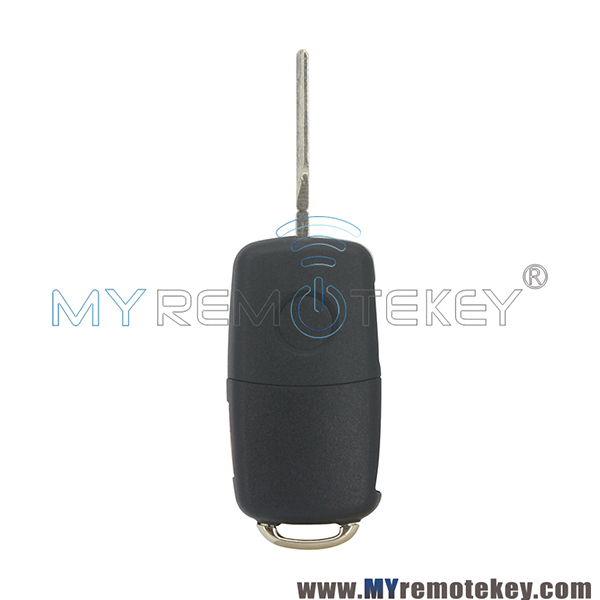 Flip key shell 4 button with panic for VW remote start