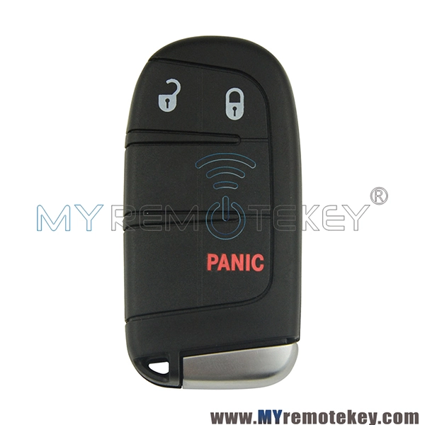 M3N-40821302 Smart key case shell with emergency key 2 button with panic for Chrysler Dodge Journey Jeep 68066351AE M3N40821302