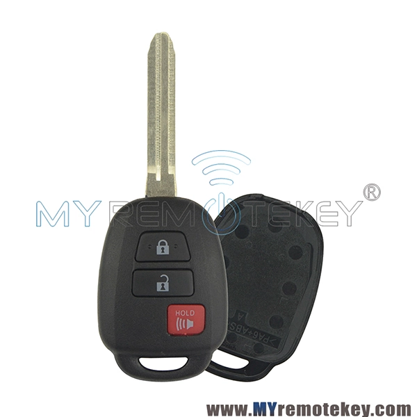 HYQ12BDM Remote key shell for Toyota Prius C Camry 2012 3 button