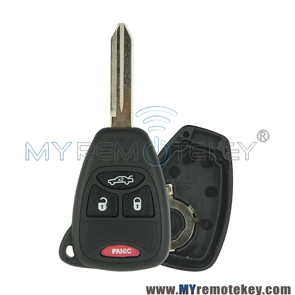 M3N5WY72XX  Remote head key shell case for Chrysler Dodge Jeep 3 button with panic 04589199AC