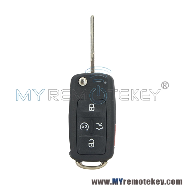 Flip key shell case 5 button for VW remote start NBG010206T