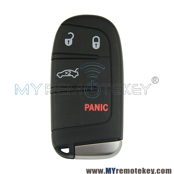 M3N-40821302 Smart key case shell with emergency key 3 button with panic for Chrysler Dodge Charger 2011 2012 M3N40821302