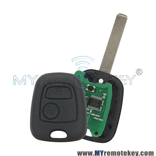 Remote key for citroen peugeot 2 button 434mhz VA2 ID46 electronic chip