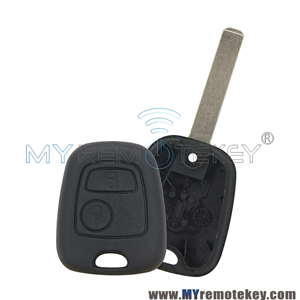 Remote key shell for citroen peugeot 2 button VA2