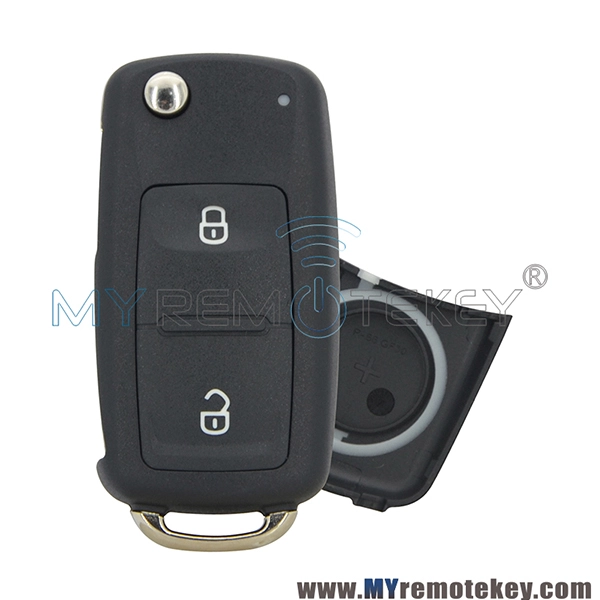 Flip remote key shell case 2 button for VW