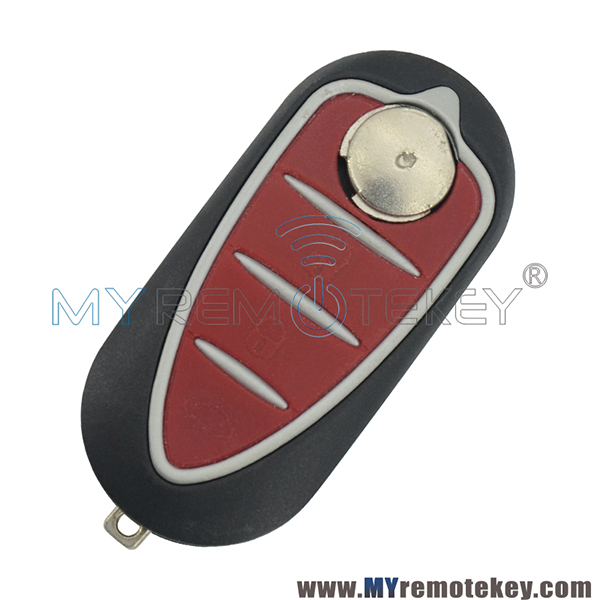 3 button key shell for Alfa Romeo GTO 159 Mito flip remote key case cover replacement