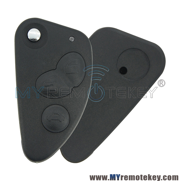 3 Button key replacement For Alfa Romeo 147 156 GT 166 T0211 car remote key case shell flip type