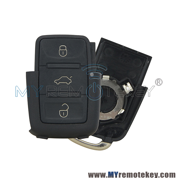 Remote key fob shell case for VW HU66 3 button