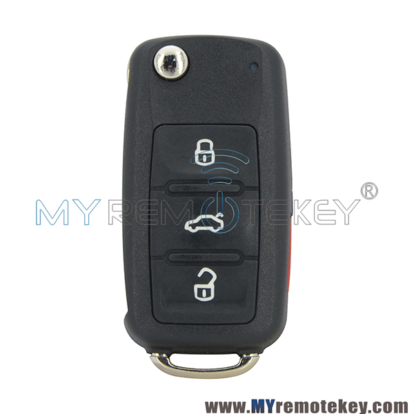 5K0 837 202 R Flip remote key 4 button 315mhz ID48 CHIP 5K0837202R for VW keyless remote NBG010180T