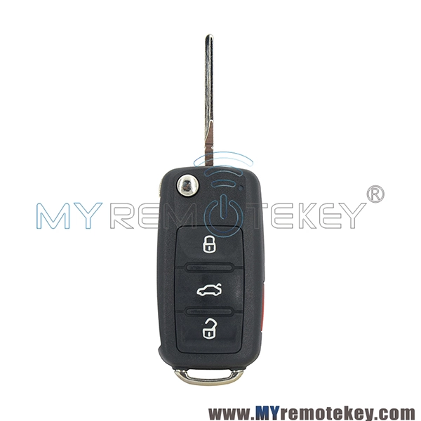 5K0 837 202 AE Flip remote key 4 button 315mhz  ID48 HU66 5K0837202AE for VW Beetle CC EOS Golf Jetta Passat keyless remote NBG010180T