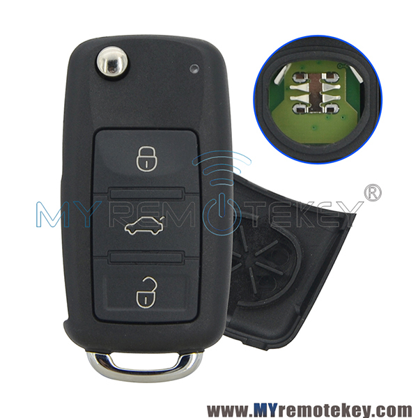 3D0 959 753 AA Remote key/Keyless key 3 button 434Mhz for VW Touareg 2002-2009 3D0959753AA