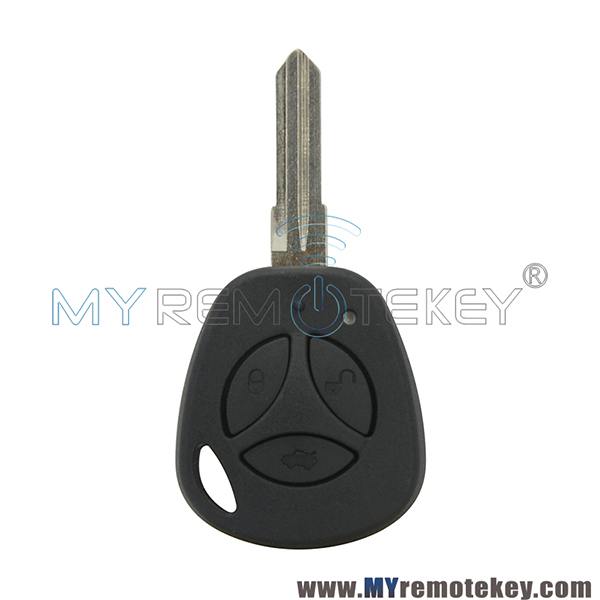 Remote key case shell uncut blade 3 button for Lada