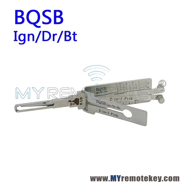 LISHI BQSB Ign/Dr/Bt 2 in 1 Auto Pick and Decoder