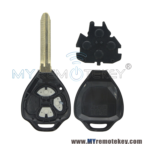 Remote key shell for Toyota Carmy Venza Matrix 2010 3 button TOY43