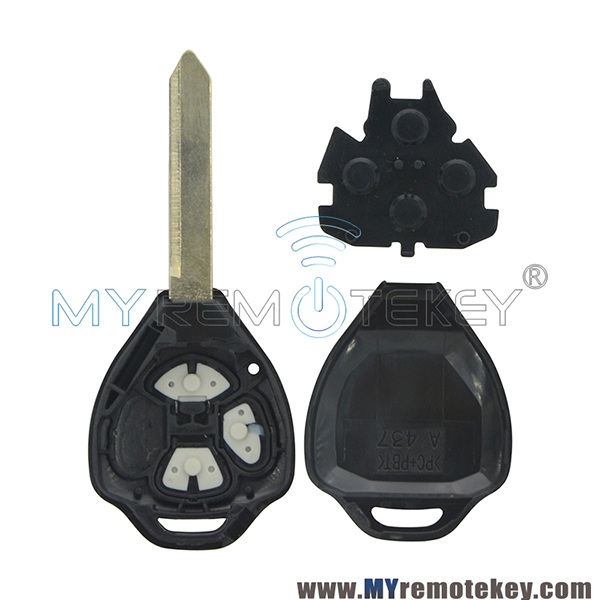 Remote key shell for Toyota 3 button TOY47