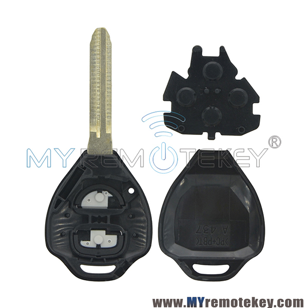Remote key shell for Toyota Camry Corolla Hilux Prado Tarago RAV4 2006-2012 2 button TOY43