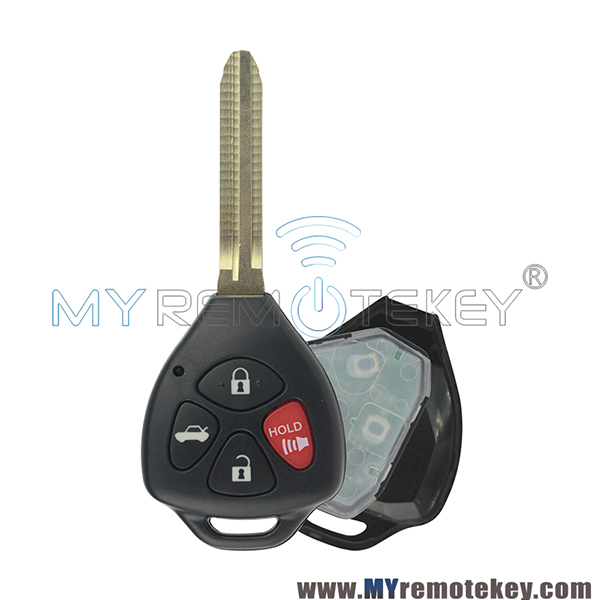 HYQ12BBY 314.4MHZ/ GQ4-29T 315MHZRemote key 4 button TOY43 for Toyota Camry Corolla 2007-2010 PN 89070-06231
