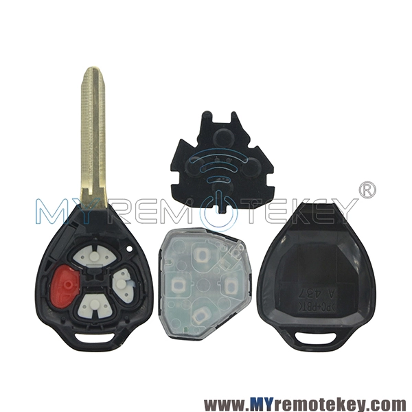 HYQ12BBY 314.4MHZ/ GQ4-29T 315MHZRemote key 4 button TOY43 for Toyota Camry Corolla 2007-2010 PN 89070-06231