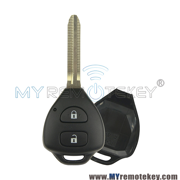 Remote key shell for Toyota Camry Corolla Hilux Prado Tarago RAV4 2006-2012 2 button TOY43