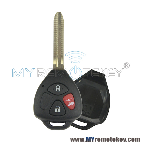 HYQ12BBY Remote key case shell 3 button for Toyota Yaris Venza RAV4 Matrix Corolla Avalon Camry 2006 2007 2008 2009 2010