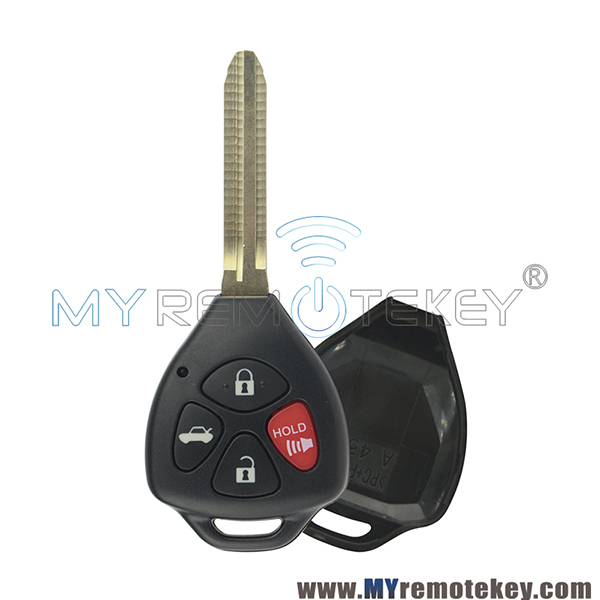HYQ12BBY Remote key case shell 4 button for Toyota Camry RAV4 Yaris Avalon Venza Matrix 2006-2010