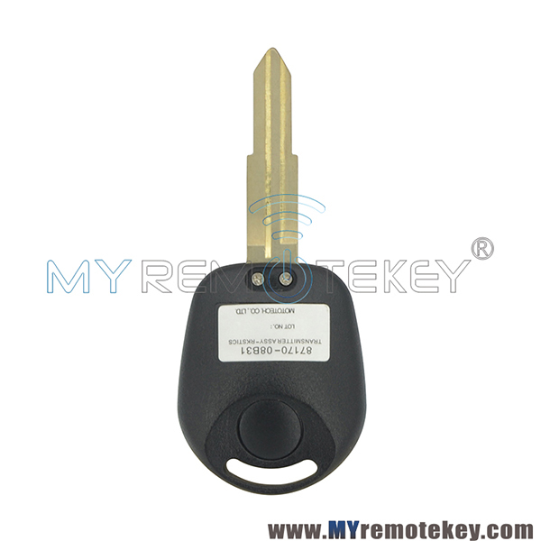 Remote key shell 2 buttons for Ssangyong Actyon Kyron Rexton