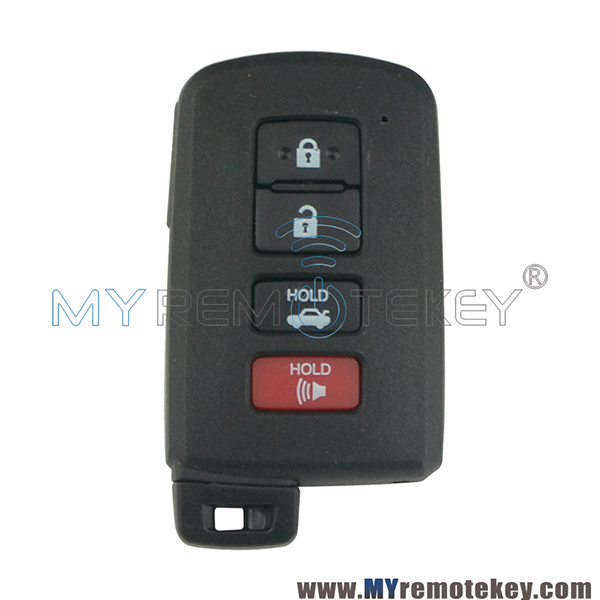Smart key case shell 4 button for Toyota Camry Hybrid Avalon Corolla Highlander RAV4 2012 - 2016 HYQ14FBA