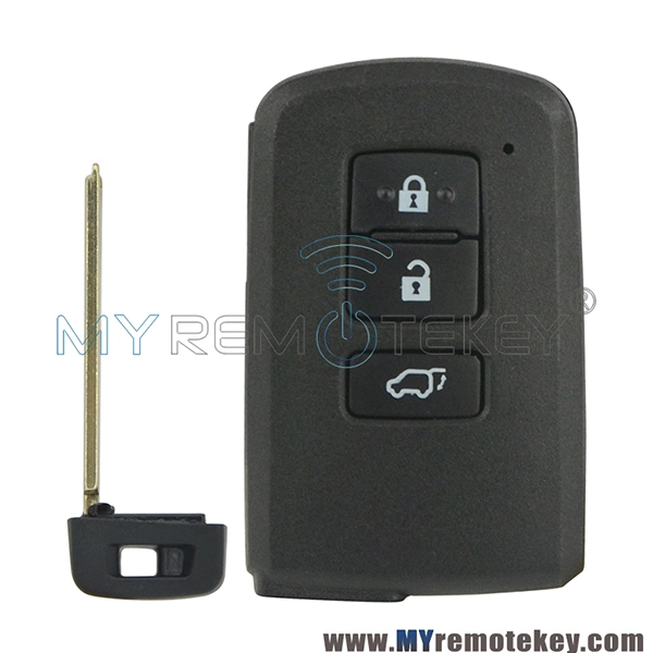 Smart key shell 3 button for Toyota Rav4 Auris Yaris 2013-2014 89904-42180