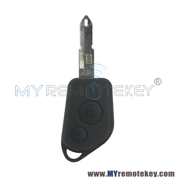 Remote key shell 2 button NE72 for Citroen