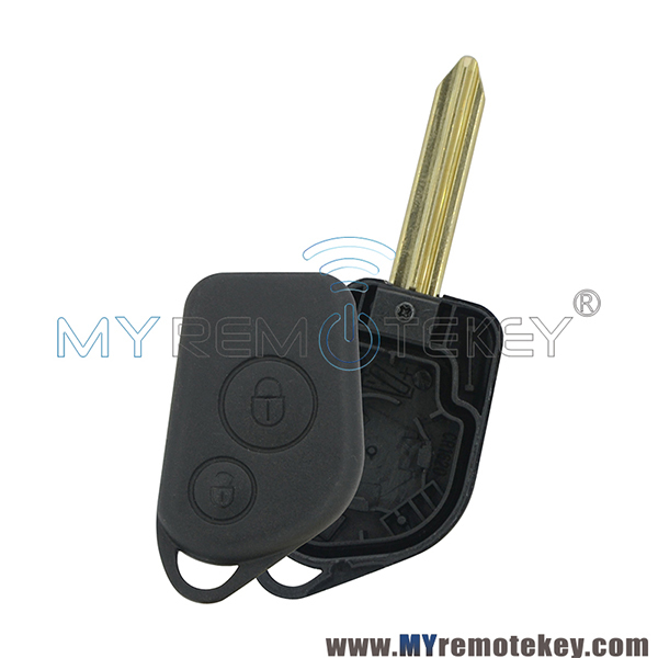 Remote key shell for Citroen Peugeot SX9 2 button