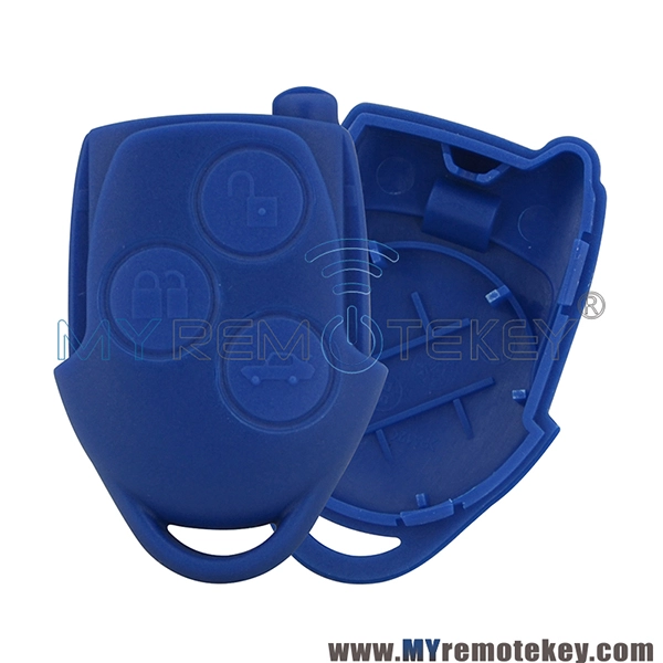 For Ford Transit remote key fob shell case blue 3 button