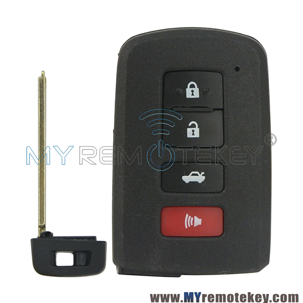 Smart key case shell 4 button for Toyota Camry 2013-2015 89904-33450