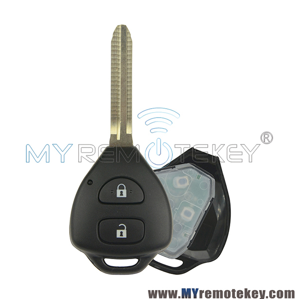 TOKAI RIKA Remote car key 2 button TOY43 314mhz 434Mhz G chip 4D67 chip for Toyota HILUX