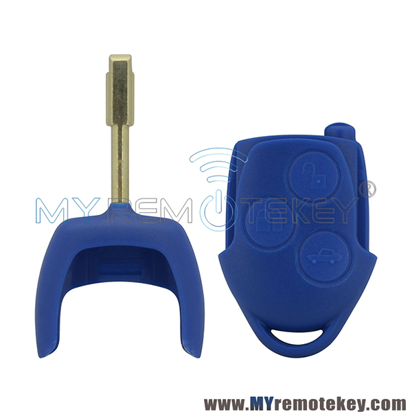 For Ford Transit remote key fob shell case blue 3 button