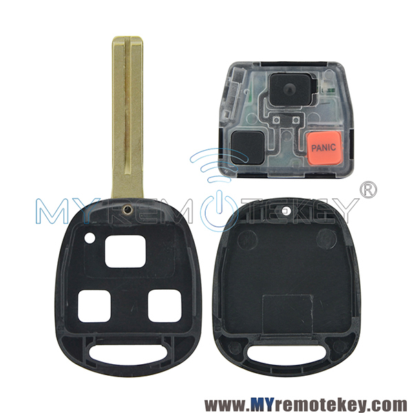 Remote key for Lexus 3 button TOY48 short 315mhz