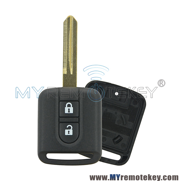 Remote car key shell case for Nissan 2 button