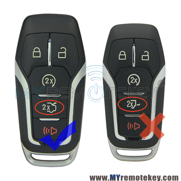 Smart remote key case 5 button 164-R7989 for Ford Edge Explorer Fusion 2015 2016 2017 M3N-A2C31243300 164-R8119 5926056