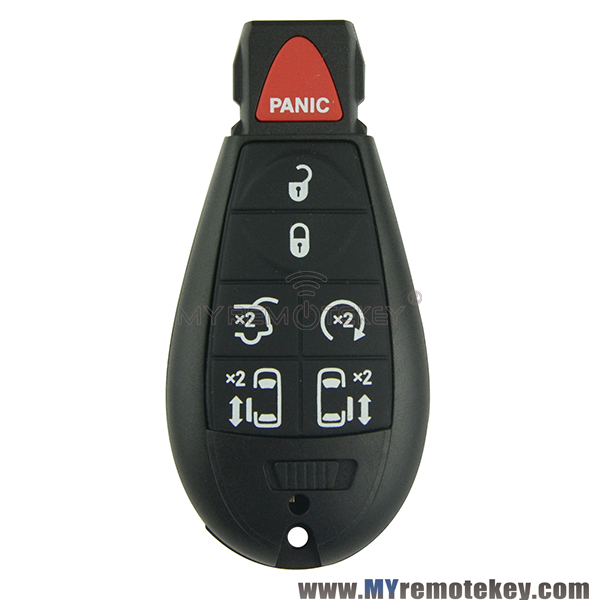 #10 IYZ-C01C New type Fobik remote key fob  6 button with panic for Chrysler Town & Country Mini Van Dodge Jeep ID46 PCF7941 433MHZ