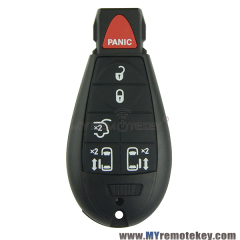 #9 IYZ-C01C New type Fobik remote key fob 5 button with panic for Chrysler Dodge Dodge Grand Caravan 2009 2010 2011 2012 Jeep 434MHZ ID46 PCF7941