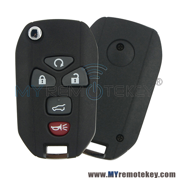 OUC60270 OUC60221 Refit flip key shell 5 button for Chevrolet GMC Acadia Yukon Cadillac Escalade SRX Buick Enclave