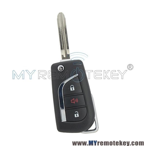 TOKAI RIKA B41TA Flip remote key 3 button TOY43 or TOY48 blade 433mhz H chip for Thailand Toyota Hilux YARIS