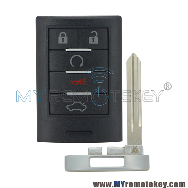 25943676 smart key 5 button 315Mhz ID46-PCF7952 chip for Cadillac CTS STS 2008 2009 2010 2011 M3N5WY7777A 25943677